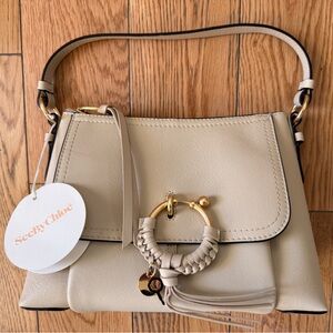 See By Chloe Joan Shoulder Bag — Cement Beige | NWT